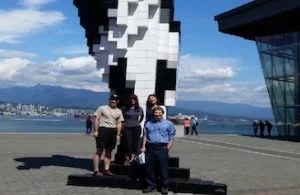 A corporate team enjoying our Vancouver Scavenger Hunt