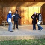 Four people on stage in Niagara-on-the-Lake