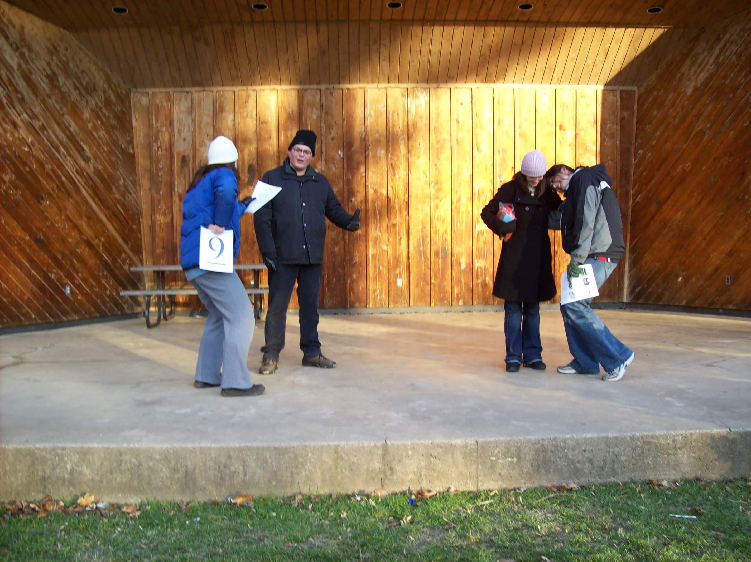 Four people on stage in Niagara-on-the-Lake