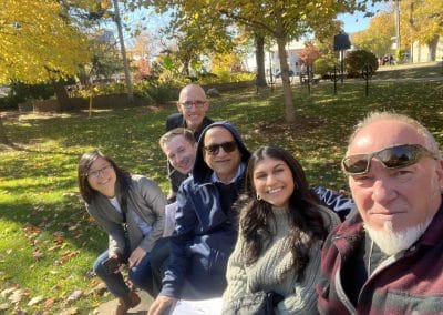 6 team members takes a selfie during a team building activity in Niagara on the Lake