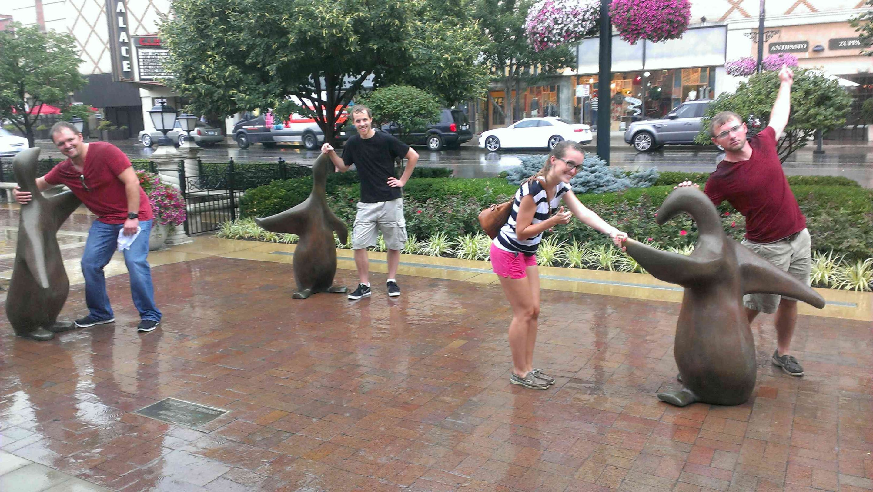 Penguin statues and scavenger hunt magic in Kansas City